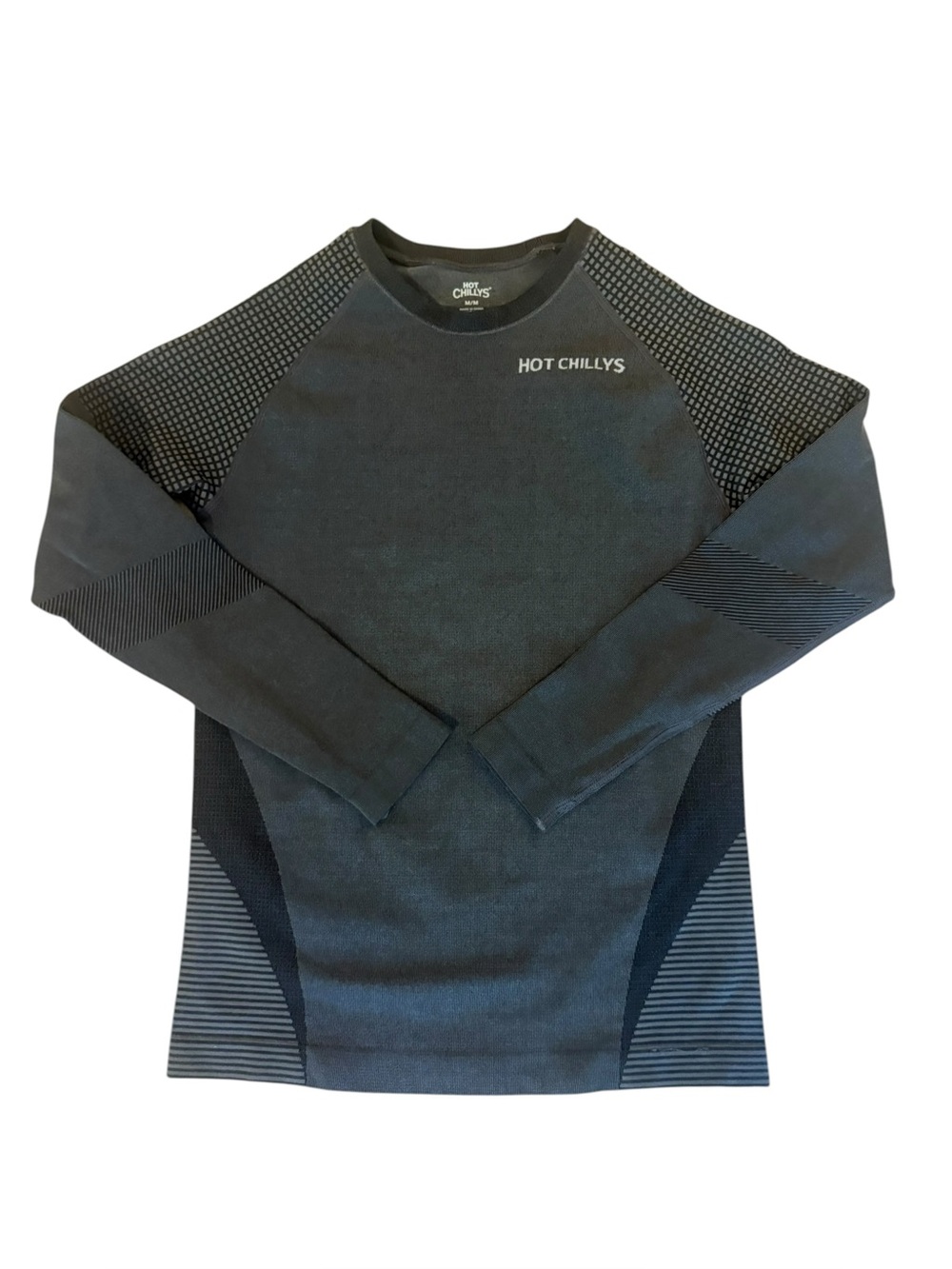 Hot Chillys 3D Knit Crew Long Sleeve Base Layer Top Womens Size Medium